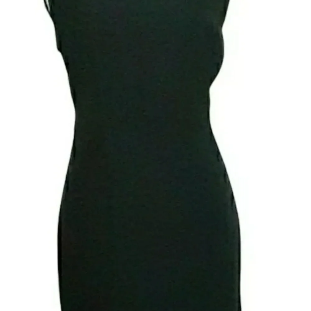 Womens Black sz 10 Sag Harber Knee Length zip up back Dress - Picture 5 of 5